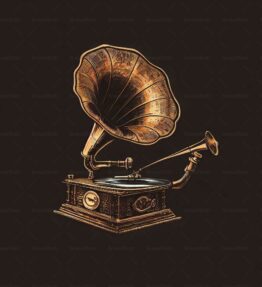 Antiker Grammophon